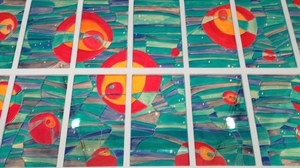 Painted Window in the Lab