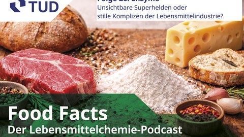 Brot, Käse, Fleisch und Enzympulver