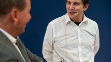 Clemens Kirschbaum und Andre Geim.
