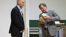 Benjamin List und Professor Kirschbaum