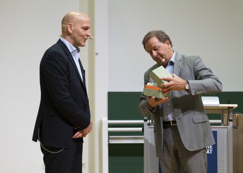 Benjamin List und Professor Kirschbaum