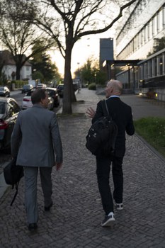 Benjamin List verlässt den Audimax