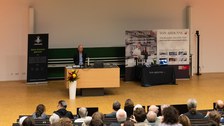 Einblick in die Fragenrunde mit Prof. Reinhard Genzel
