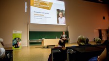 Tom Südhof im Audimax der TU Dresden
