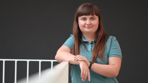 Porträtaufnahme von Uliana Tsiko