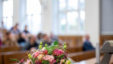 Blick in den Hörsaal mit Gästen.