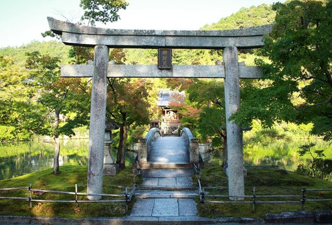 Torii of a small island temple