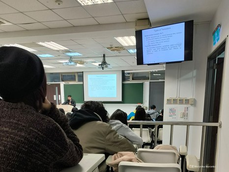 Foto aus dem Hörsaal der Universität in Taiwan