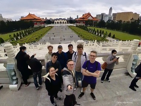 Gruppenfoto von Studierenden der TUD in Taiwan