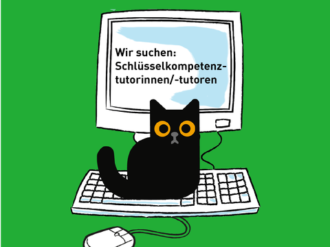 Bild mit Logokatzen für Career Service