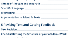 Table of contents part 3: 4 - Produce text (raw text); 5 - Revise text & obtain feedback