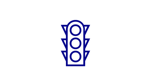 Icon mit Ampel