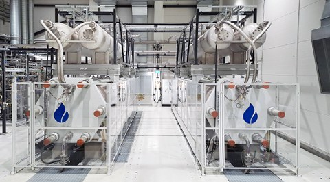 Europas größter Single-Stack-Elektrolyseur des Dresdner Elektrolyseurherstellers Sunfire