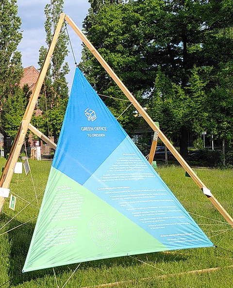 Installation zu den Tagen der Ökologischen Nachhaltigkeit im Frühjahr 2021