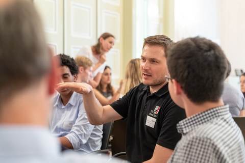 Workshoparbeit beim Förderernetzwerktreffen