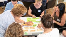 Workshoparbeit beim Förderernetzwerktreffen