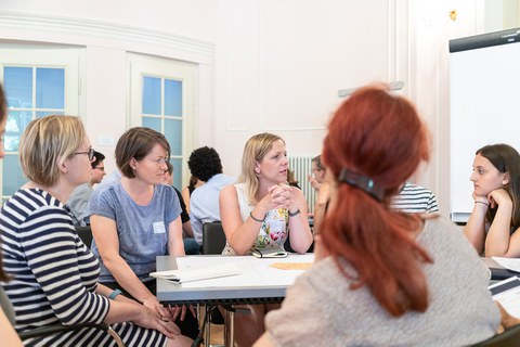 Workshoparbeit beim Förderernetzwerktreffen