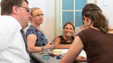 Workshoparbeit beim Förderernetzwerktreffen