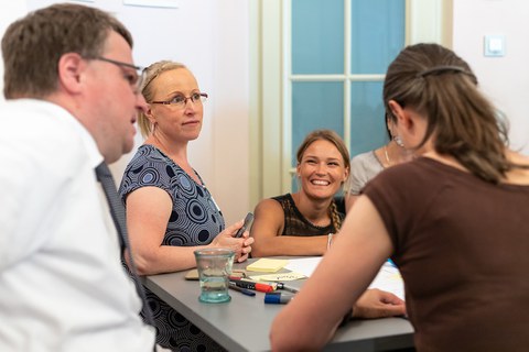 Workshoparbeit beim Förderernetzwerktreffen