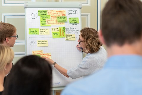 Workshoparbeit beim Förderernetzwerktreffen