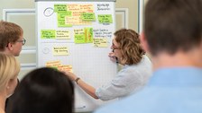 Workshoparbeit beim Förderernetzwerktreffen