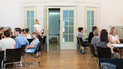 Workshoparbeit beim Förderernetzwerktreffen