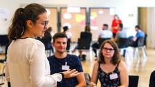 Workshoparbeit in der Gruppe zum Stipendiatenfachtag