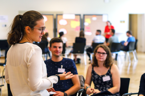 Workshoparbeit in der Gruppe zum Stipendiatenfachtag