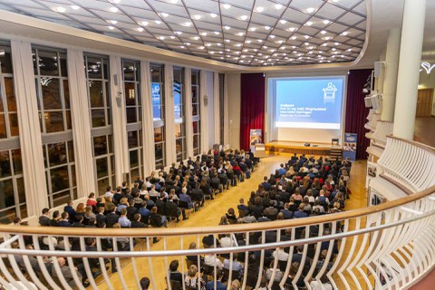Blick in den Dülfersaal während des Programms