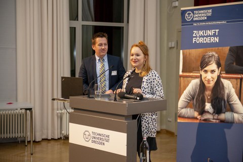 Rede Paula Letalik und Niclas Gockel