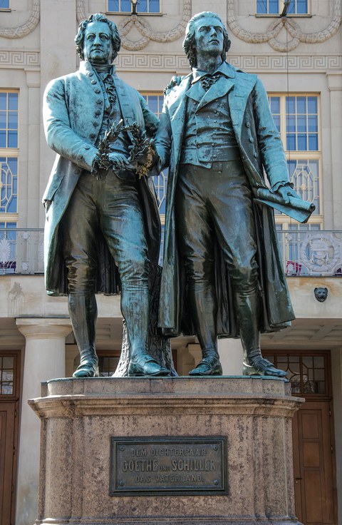 Weimar - Goethe and Schiller Monument