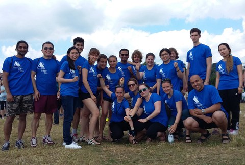 Team "A to the Power of 3" beim Porzellansammlung im Dresdner Zwingern