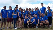 Team "A to the Power of 3" beim Porzellansammlung im Dresdner Zwingern