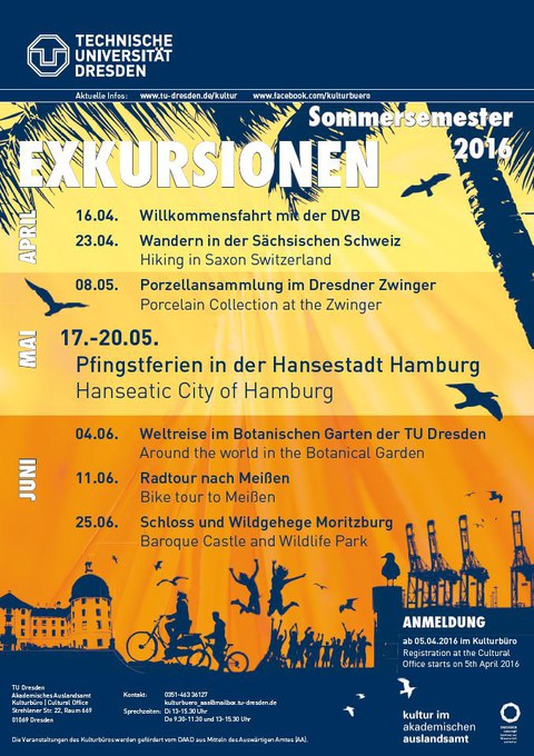 Cultural programme in the summer semester 2016