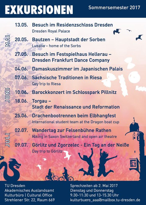 Flyer Kulturprogramm im Sommersemester 2017