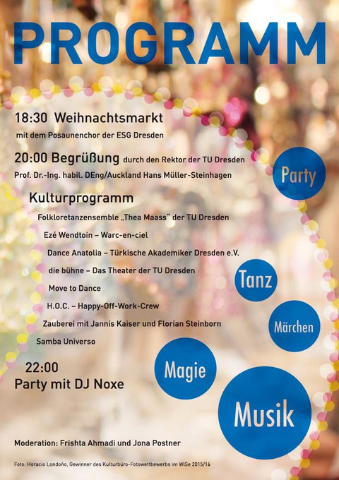 Internationale Weihnachtsfeier 2016 Programm
