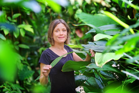 Foto Mitarbeiterin im Botanischen Garten