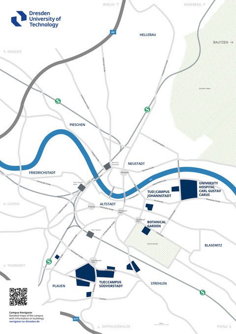 Campusplan-Stadt englisch