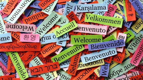Welcome in different languages