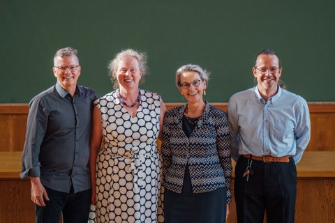 Prof.  Michael Schroeder, Prof.in Catherina G. Becker, Prof.in Ursula M. Staudinger, Prof. Federico Calegari