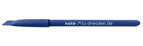 Kugelschreiber Papier blau