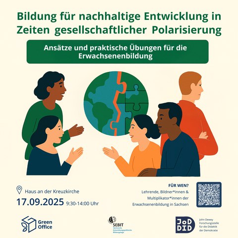 diskutierende Menschen mit einem abgewandten Menschen