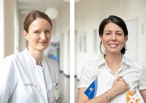 Doppelporträt Prof. Claudia Günther (li) und Prof. Eva Bartok (re)