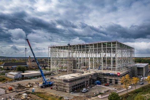 Fotoaufnahme von der Baustelle des Smart Mobility Labs.