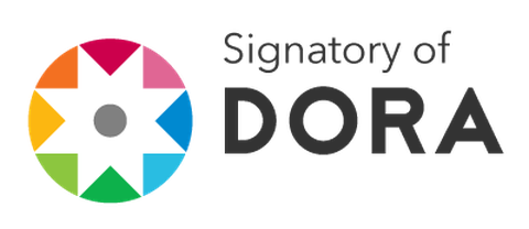 Logo von DORA mit dem Schriftzug "Signatory of DORA".