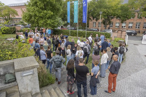 Mitglieder der TUD feierten gemeinsam den erfolgreichen Abschluss des Markenprozesses. 