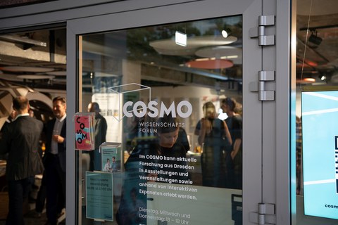 The COSMO exhibition ‘Thinking.Together’ at the Kulturpalast in Dresden.
