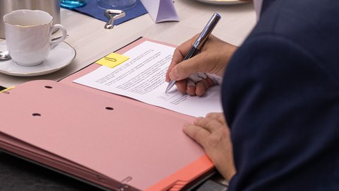 Vereinbarung Santander - TU Dresden. Unterschrift. 