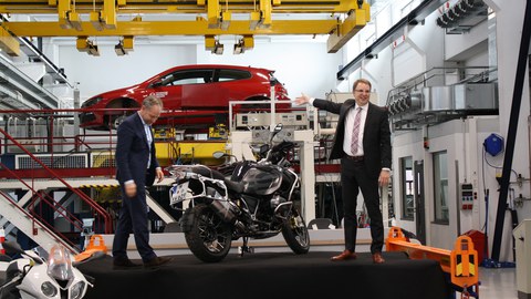 BMW Motorradübergabe