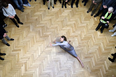 Vernissage Ausstellung "hier", 7. April 2017, Tanz: Elena Cencetti